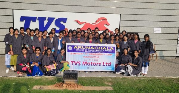 MBA Students industrial visit to TVS Hosur.